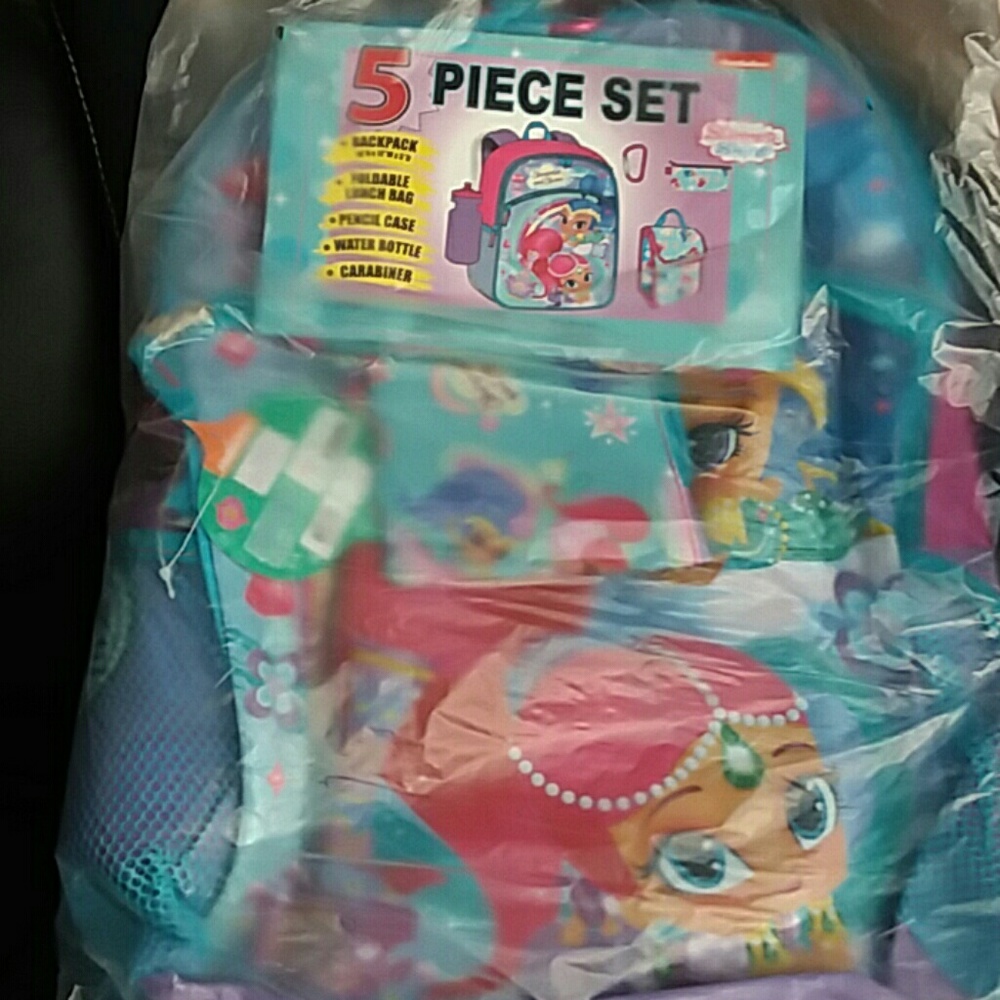 Shimmer & Shine 5 piece backpack set - Picture 5 of 6